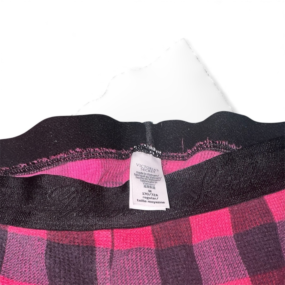 Victoria's Secret Pink and Black Checkered Pajama Set- Medium - Picture 9 of 10